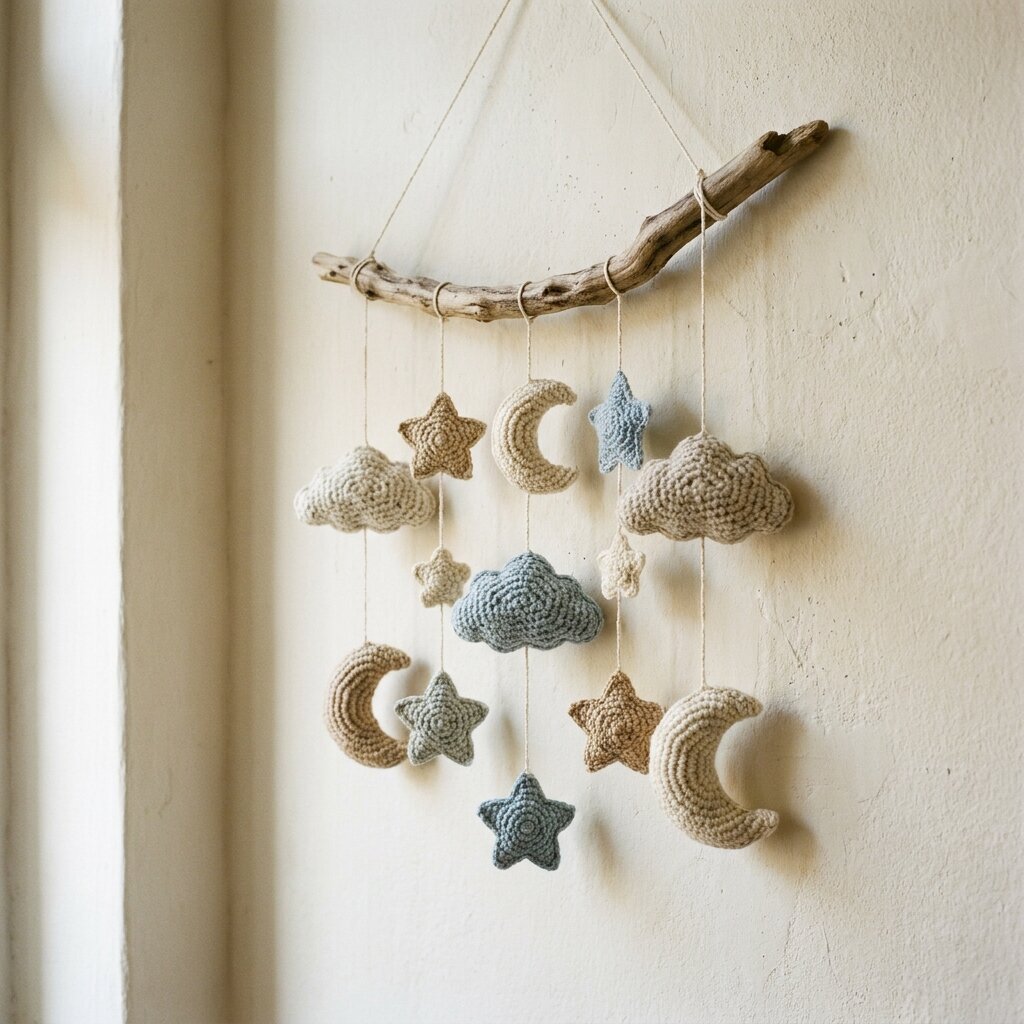 Baby-Mobile Wolken & Sterne